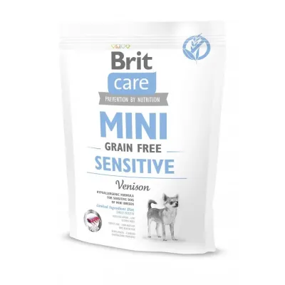 Сухой корм для собак c чувствительным пищеварением Brit Care GF Mini Sensitive с олениной 400 г (170777/0176) Сухой корм для собак c чувствительным пищеварением Brit Care GF Mini Sensitive с олениной 400 г (170777/0176)