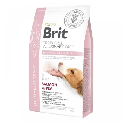 Сухой корм для взрослых собак при пищевой аллергии Brit Vet Diets Hypoallergenic с лососем 2 кг (170939/8042) Сухой корм для взрослых собак при пищевой аллергии Brit Vet Diets Hypoallergenic с лососем 2 кг (170939/8042)