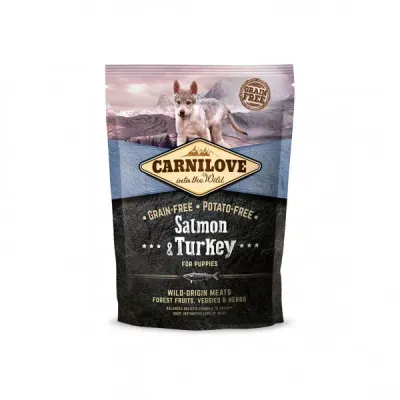 Сухой корм для щенков Carnilove Puppy Salmon & Turkey с индейкой и лососем 1.5 кг (150822/8839) Сухой корм для щенков Carnilove Puppy Salmon & Turkey с индейкой и лососем 1.5 кг (150822/8839)