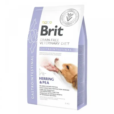 Сухой корм для собак всех возрастов Brit VetDiets Gastrointestinal с селедкой 2 кг (170945/8134)
