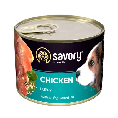 Влажный корм для щенков Savory с курицей 200 г (30549)