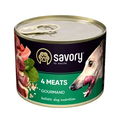 Влажный корм для собак Savory с мясным ассорти 200 г (30389)