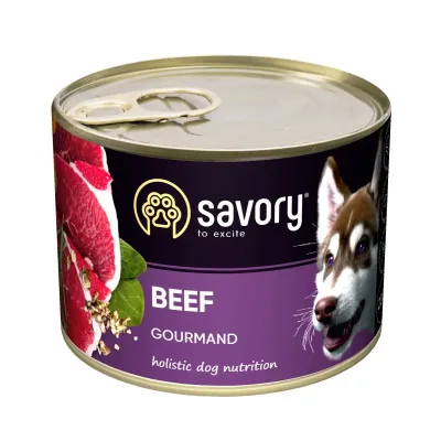 Вологий корм для собак Savory з яловичиною 200 г (30426)