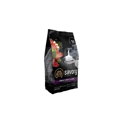 Корм для собак средних пород Savory Fresh Turkey and Lamb с индейкой и ягнёнком 3 кг (30266) Корм для собак средних пород Savory Fresh Turkey and Lamb с индейкой и ягнёнком 3 кг (30266)