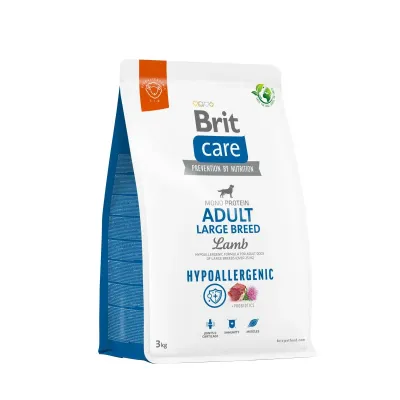 Корм для собак больших пород Brit Care Dog Hypoallergenic Adult Large Breed с ягненком гипоаллергенный 3 кг (172221)