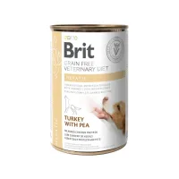 Вологий корм для собак Brit Vet Diets Hepatiс при захворюванні печінки з індичкою та горохом 400 г (100275/6030) Вологий корм для собак Brit Vet Diets Hepatiс при захворюванні печінки з індичкою та горохом 400 г (100275/6030)