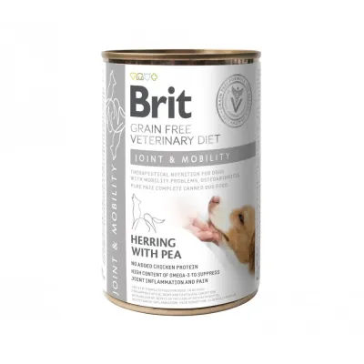 Влажный корм для собак Brit VetDiets Joint & Mobility с селедкой и горохом 400 г (100271/5996)