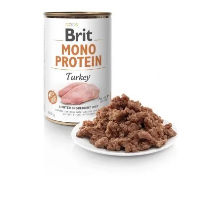Корм для собак Brit Mono Protein Turkey с индейкой 400 г (100838/100060/9780)