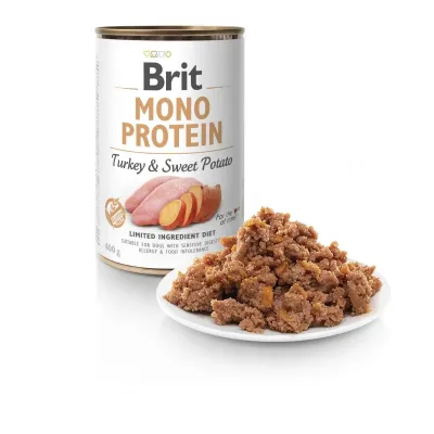 Корм для собак Brit Mono Protein Turkey & Sweet Potato з індичкою та бататом 400 г (100837/100056/9759)