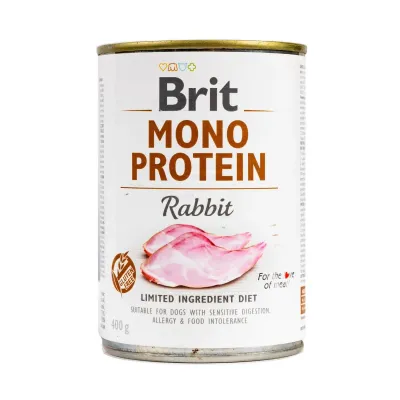 Корм для собак Brit Mono Protein Rabbit с кроликом 400 г (100835/100061/9797)