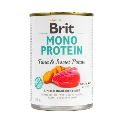 Корм для собак Brit Mono Protein Tuna & Sweet Potato с тунцом и бататом 400 г (100836/100055/9742)
