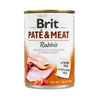 Влажный корм для собак Brit Pate & Meat Rabbit с курицей и кроликом 400 г (100863/100076/0311)