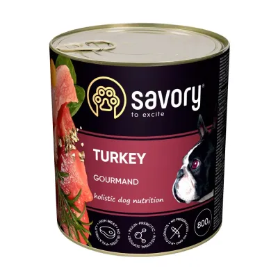 Вологий корм Savory для дорослих собак усіх порід з індичкою 800 г (30525) (11370) Вологий корм Savory для дорослих собак усіх порід з індичкою 800 г (30525) (11370)