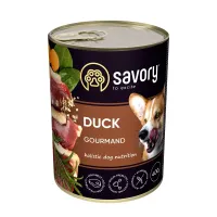 Вологий корм для дорослих собак усіх порід Savory з качкою 400 г (30471)