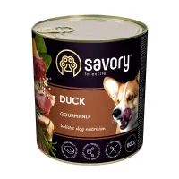 Вологий корм для дорослих собак усіх порід Savory з качкою 800 г (30488)