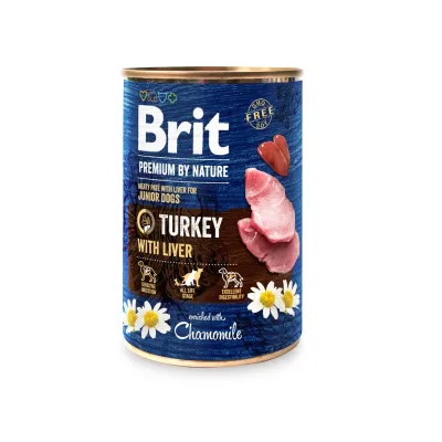 Корм для щенков Brit Premium By Nature Turkey with Liver с индейкой 400 г (100408/8553) Корм для щенков Brit Premium By Nature Turkey with Liver с индейкой 400 г (100408/8553)