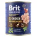 Корм для собак Brit Premium By Nature Chicken with Hearts с курицей 800 г (100407/8546)