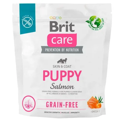 Сухой корм для щенков Brit Care Dog Grain-free Puppy с лососем 1 кг (172193) Сухой корм для щенков Brit Care Dog Grain-free Puppy с лососем 1 кг (172193)