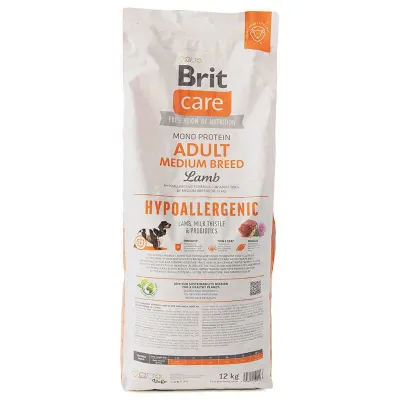 Cухой корм для собак Brit Care Dog Hypoallergenic Adult Medium Breed с ягненком 12 кг (172216) Cухой корм для собак Brit Care Dog Hypoallergenic Adult Medium Breed с ягненком 12 кг (172216)