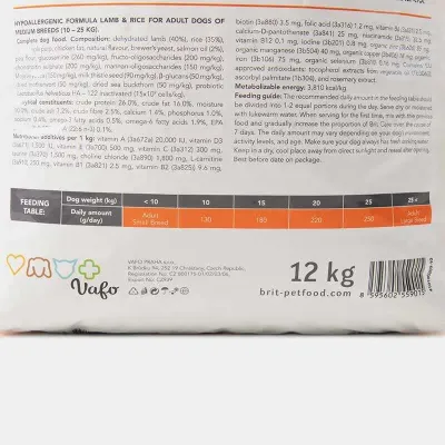 Cухой корм для собак Brit Care Dog Hypoallergenic Adult Medium Breed с ягненком 12 кг (172216) Cухой корм для собак Brit Care Dog Hypoallergenic Adult Medium Breed с ягненком 12 кг (172216)