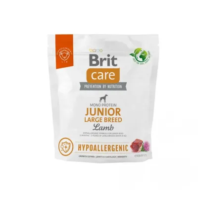 Сухий корм для молодих собак Brit Care Dog Hypoallergenic Junior Large Breed з ягнятком 1 кг (172217) Сухий корм для молодих собак Brit Care Dog Hypoallergenic Junior Large Breed з ягнятком 1 кг (172217)