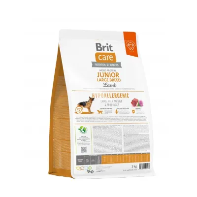 Сухой корм для молодых собак Brit Care Dog Hypoallergenic Junior Large Breed с ягненком 3 кг (172218) Сухой корм для молодых собак Brit Care Dog Hypoallergenic Junior Large Breed с ягненком 3 кг (172218)