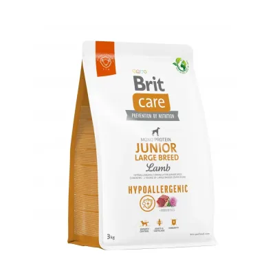 Сухий корм для молодих собак Brit Care Dog Hypoallergenic Junior Large Breed з ягнятком 3 кг (172218) Сухий корм для молодих собак Brit Care Dog Hypoallergenic Junior Large Breed з ягнятком 3 кг (172218)