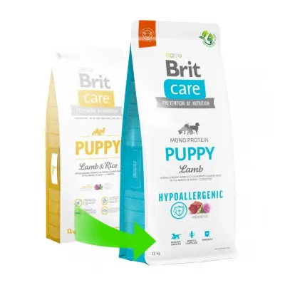 Cухой корм для щенков Brit Care Dog Hypoallergenic Puppy с ягненком 1 кг (172211) Cухой корм для щенков Brit Care Dog Hypoallergenic Puppy с ягненком 1 кг (172211)