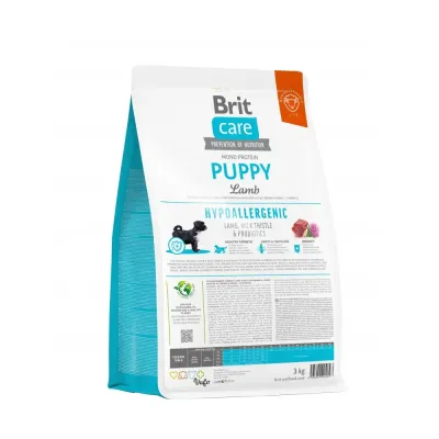 Cухой корм для щенков Brit Care Dog Hypoallergenic Puppy с ягненком 3 кг (172212)