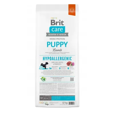 Cухой корм для щенков Brit Care Dog Hypoallergenic Puppy с ягненком 12 кг (172213)