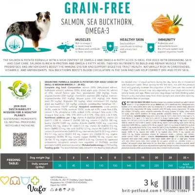 Сухий корм для собак Brit Care Dog Grain-free Adult з лососем 3 кг (172197)