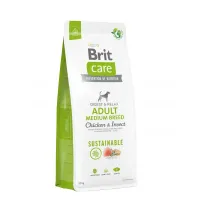 Cухий корм для собак Brit Care Dog Sustainable Adult Medium Breed з куркою та комахами 12 кг (172177)