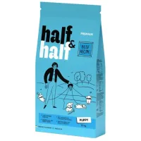 Сухой корм для щенков всех пород Half&Half Puppy с говядиной 2 кг (20703)