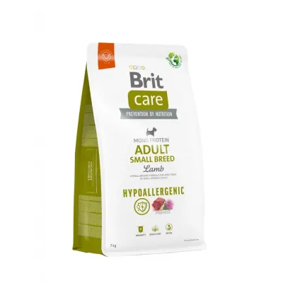 Сухой корм для собак малых пород Brit Care Dog Hypoallergenic Adult Small Breed с ягнёнком 7 кг (172651)