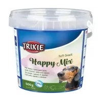 М'які ласощі для собак Trixie Soft Happy Mix з куркою ягнятком і лососем 500 г (31495)