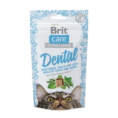 Ласощі для кішок Brit Care Functional Snack Dental для зубів 50 г (111263/1371)