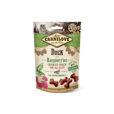 Лакомство для иммунитета кошек Carnilove с уткой и малиной 50 г (100411/7199)