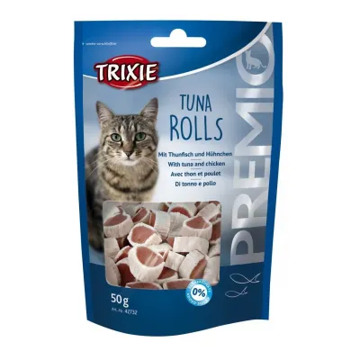 Ласощі для кішок Trixie Premio Tuna Rolls шматочки з тунцем та куркою 50 г (42732)