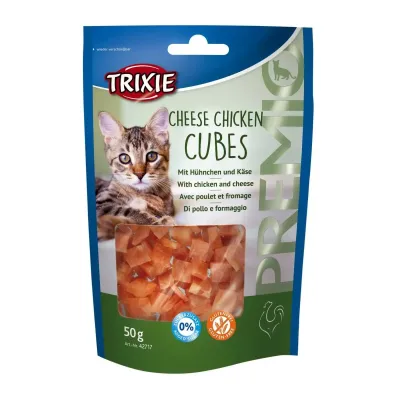 Лакомство для кошек Trixie Premio Cheese Chicken Cubes кубики с курицей и сыром 50 г (42717)