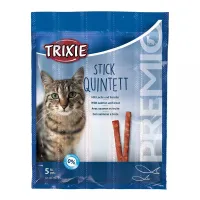 Ласощі для кішок Trixie Premio Quadro-Sticks палички з лососем та фореллю 25 г 5 шт (42725)
