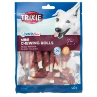 Ласощі для собак Trixie Denta Fun палички для зубів з качкою 6 см 120 г (31347)