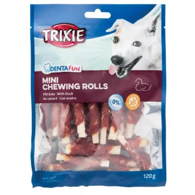 Лакомство для собак Trixie Denta Fun палочки для зубов с уткой 6 см 120 г (31347)