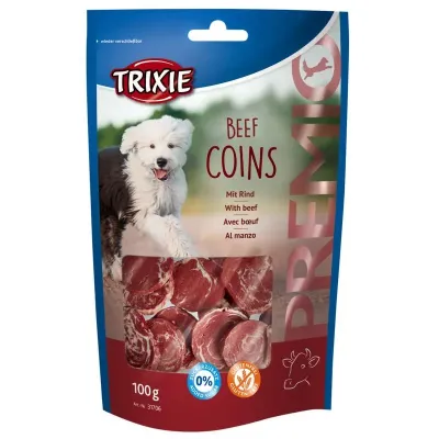Ласощі для собак Trixie Premio Beef Coins з яловичиною 100 г (31706)