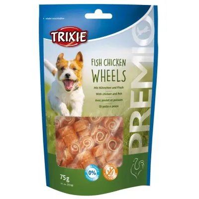 Ласощі для собак Trixie Premio Fish Chicken Wheels з куркою та рибою 75 г (31748)