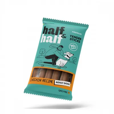 Лакомство для собак Half&Half Tender Sticks Adult 100 г со вкусом курицы (31779)