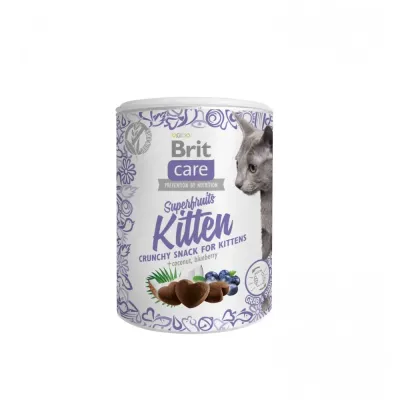 Ласощі для кошенят Brit Care Crunchy Cracker Superfruits Kitten 100 г (111268)