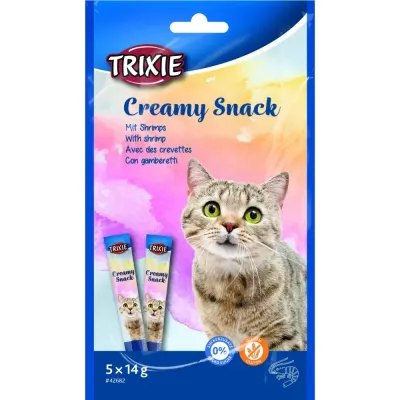 Ласощі для кішок Trixie Creamy Snacks з креветками 14 г 5 шт (42682)