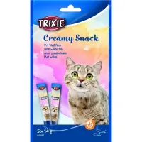 Ласощі для кішок Trixie Creamy Snacks з рибою 14 г 5 шт (42683)
