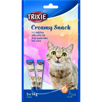 Лакомство для кошек Trixie Creamy Snacks с рыбой 14 г 5 шт (42683)