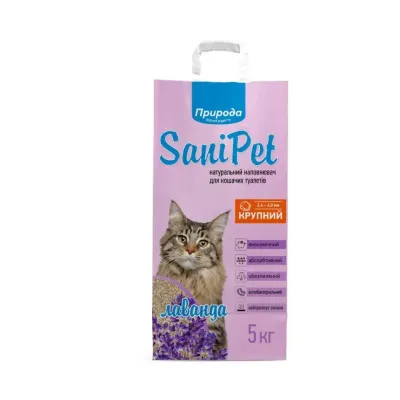 Наполнитель Природа SaniPet с лавандой бентонитовый 5 кг (PR240780)